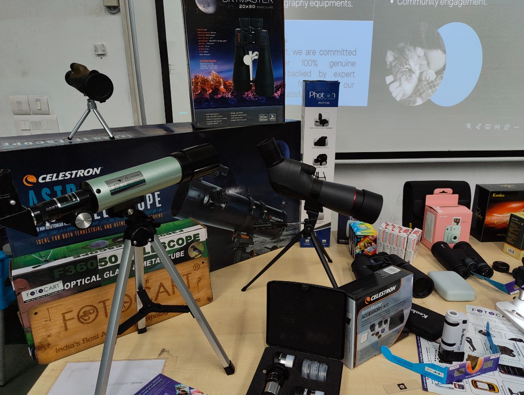 Astronomical Telescopes and Optics Setup